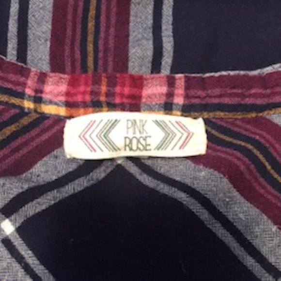 Pink Rose Flannel Top - Picture 6 of 7